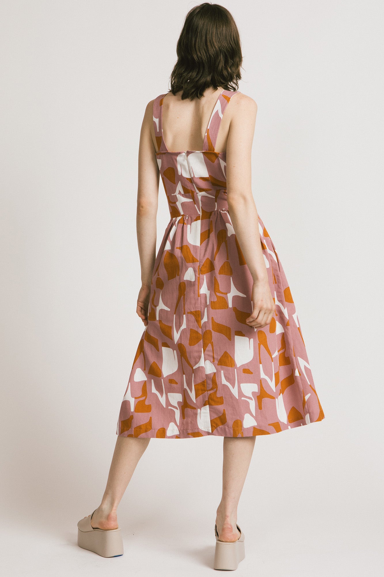 Allison Wonderland | Abstract Pink Print Virginia Dress Allison Wonderland | Abstract Pink Print Virginia Dress