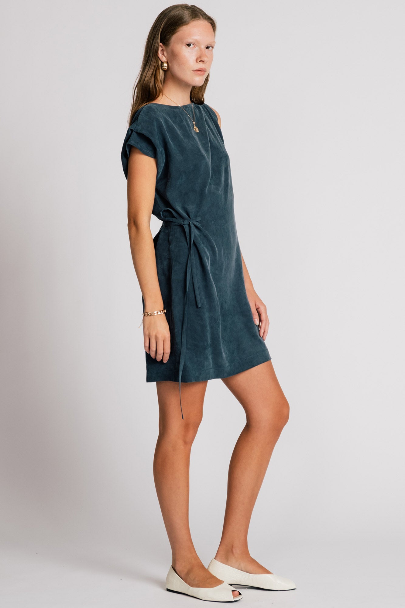 Heron Dress Petrol
