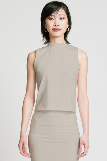 Trigger Mock Neck Oatmeal