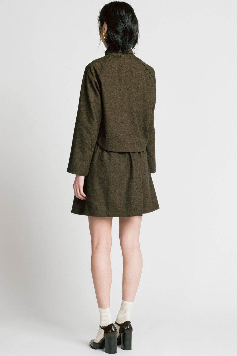 Cycle Jacket Brown Herringbone