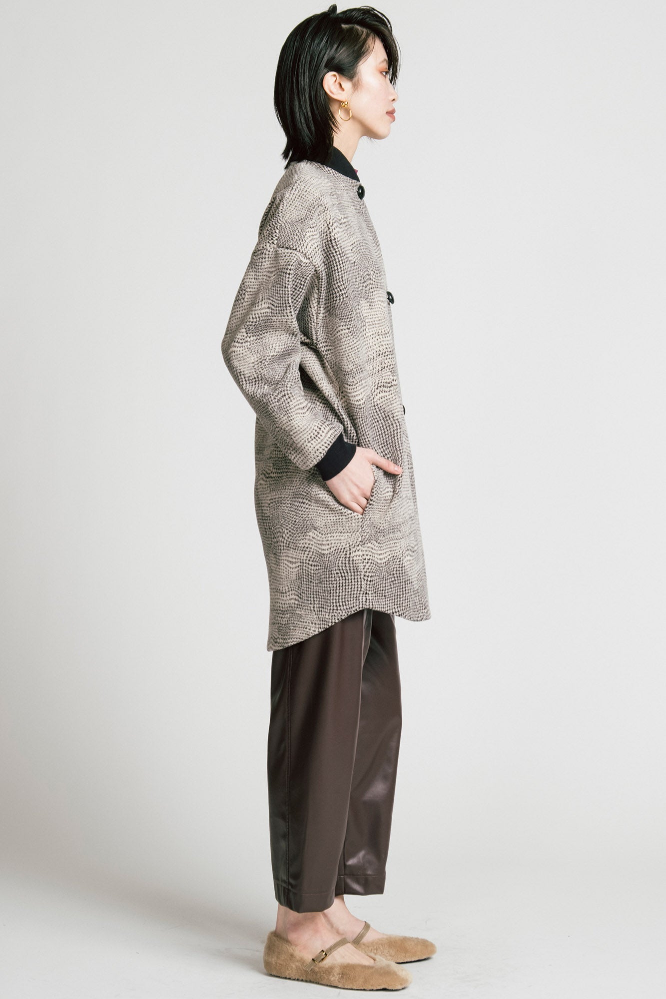 Dizzy Coat Houndstooth