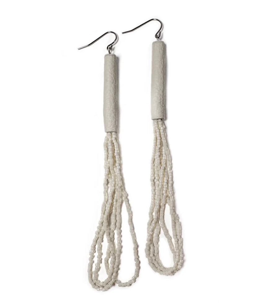 Palea Ivory Bead Earrings
