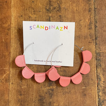 Scandinazn | Daisy Petal Hoops in Melon