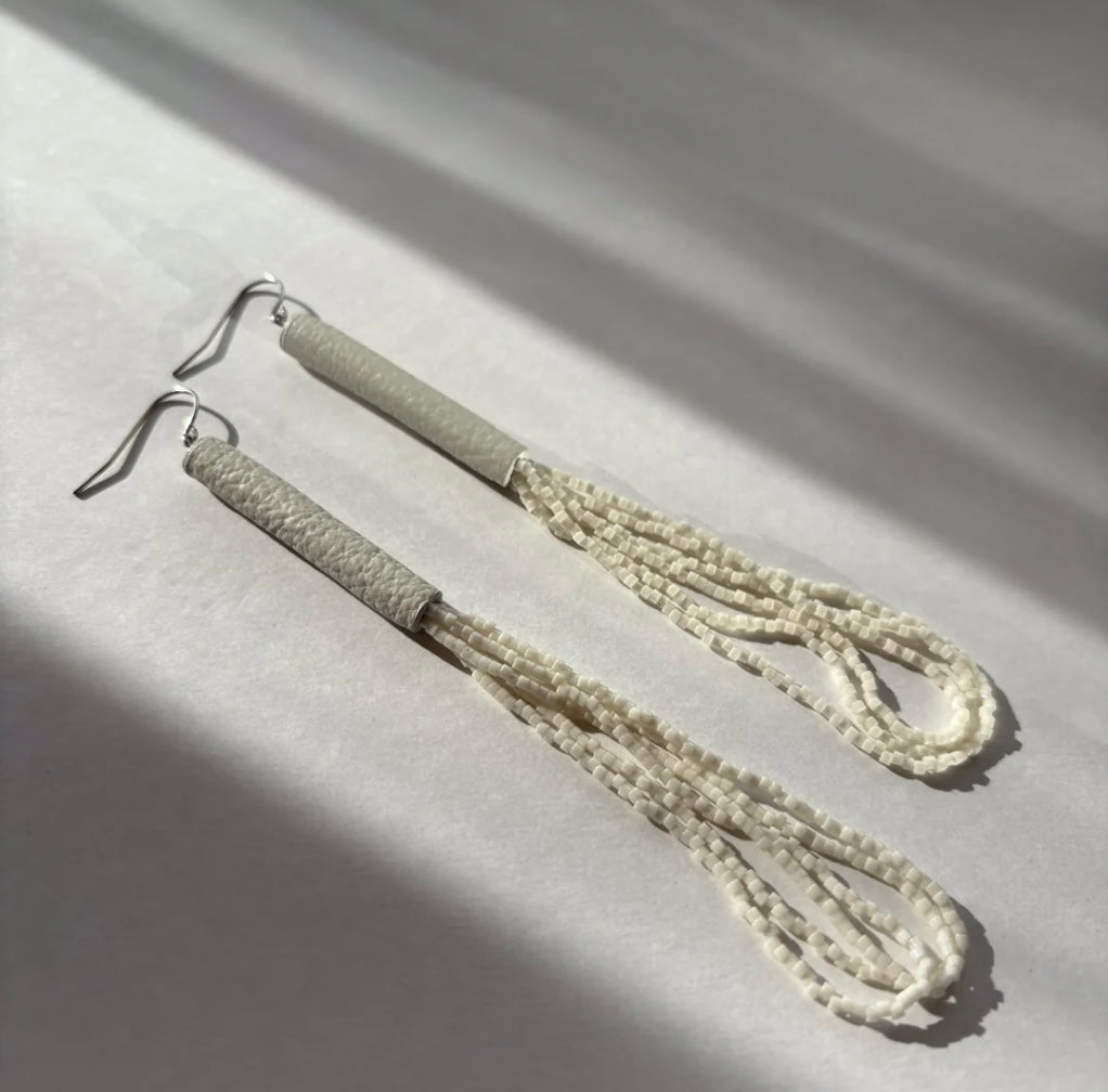Palea Ivory Bead Earrings