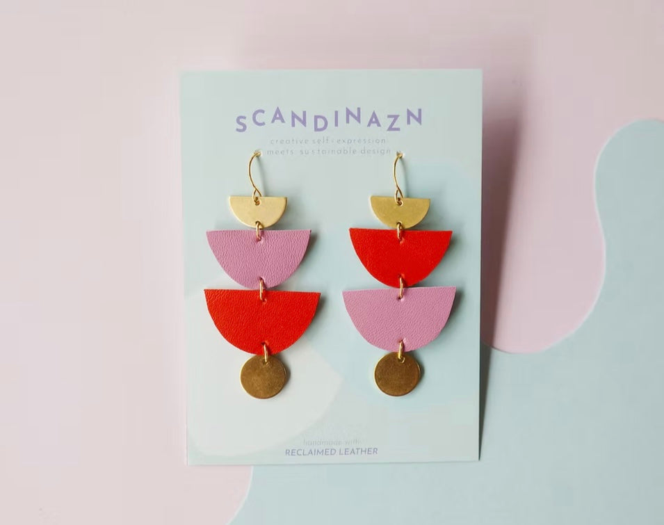 Scandinazn | Tiered Halfmoon Earrings