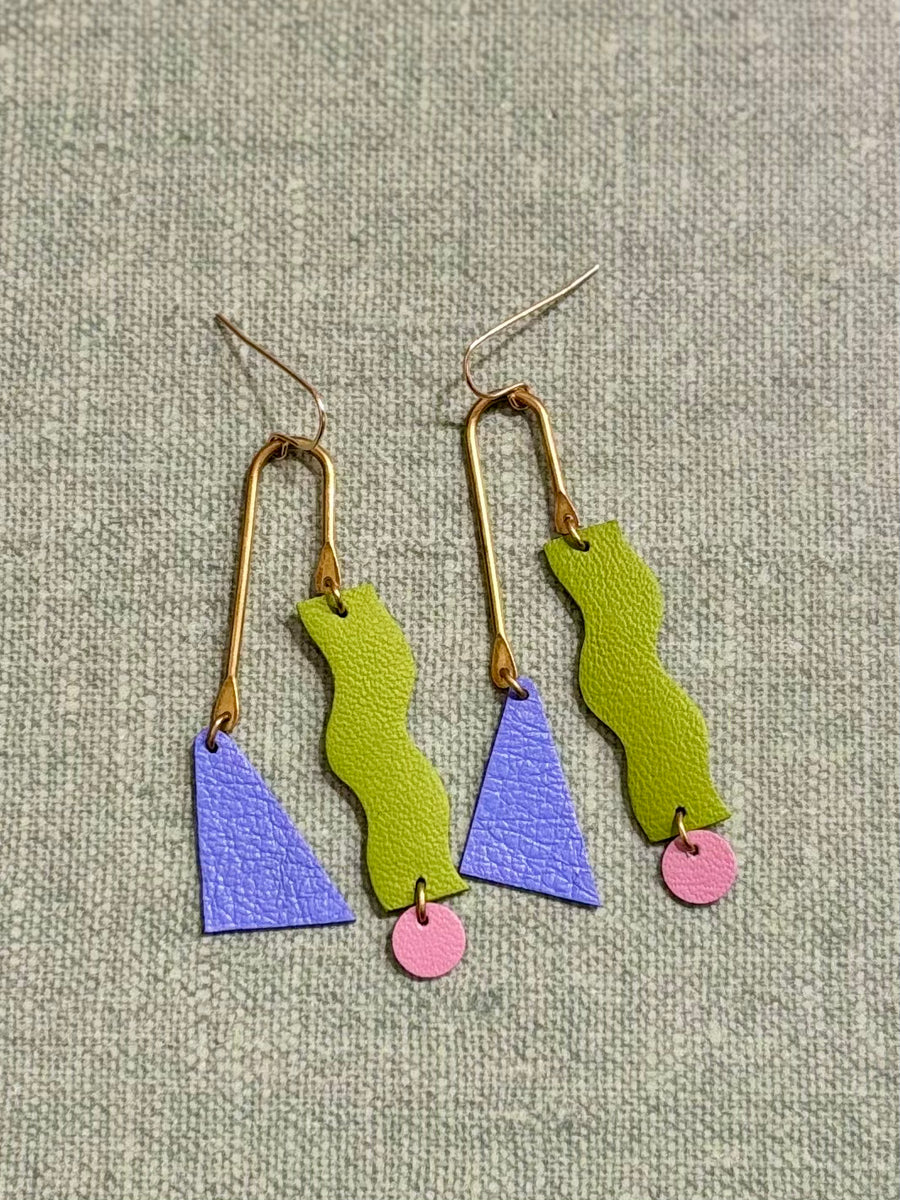 Scandinazn | Squiggle Earrings in Assorted Colours