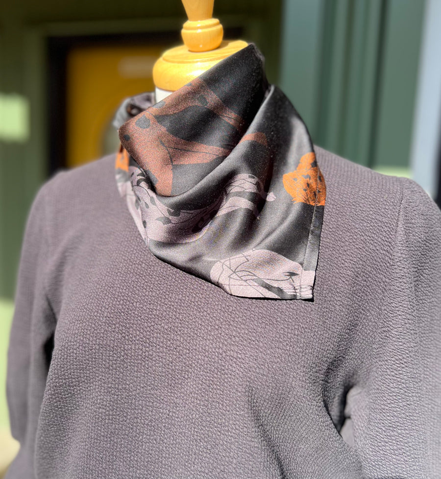 Phase Scarf, Horse Print