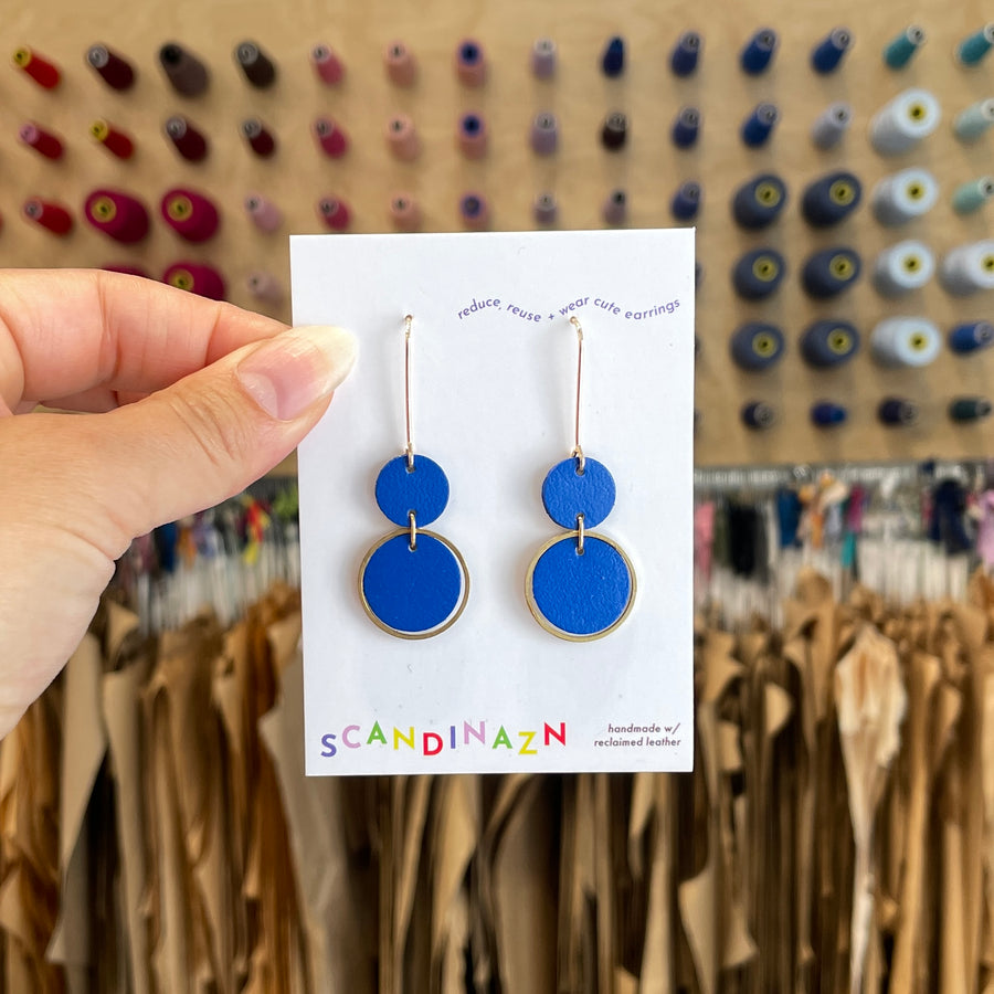 Scandinazn | Tiered Orbit Earrings in True Blue