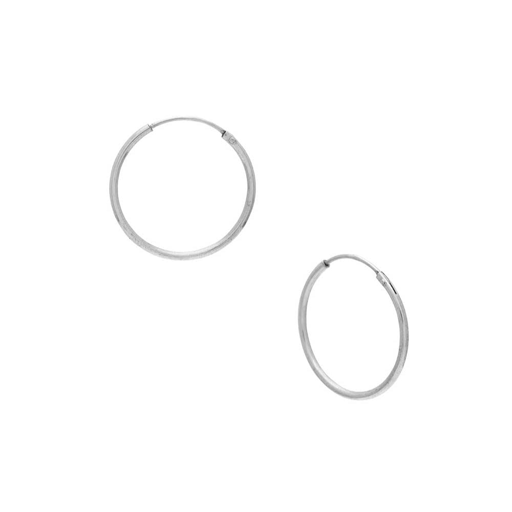 Sarah Mulder | Endless Hoops in Rhodium