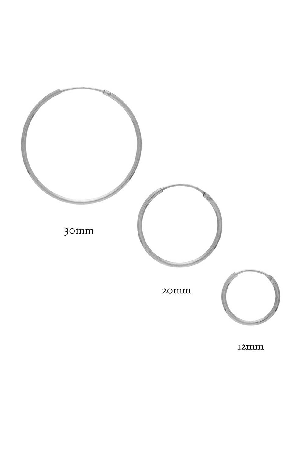 Sarah Mulder | Endless Hoops in Rhodium